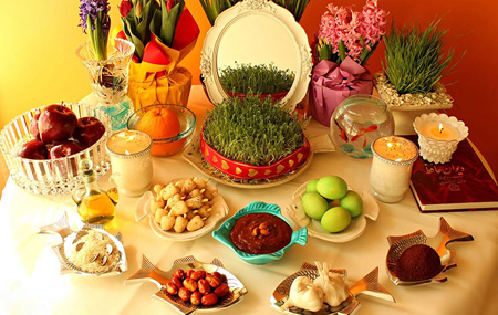 مدل تزیین سفره هفت سین،سفره هفت سین عکس از سفره عید نوروز, انواع سفره های شب عید