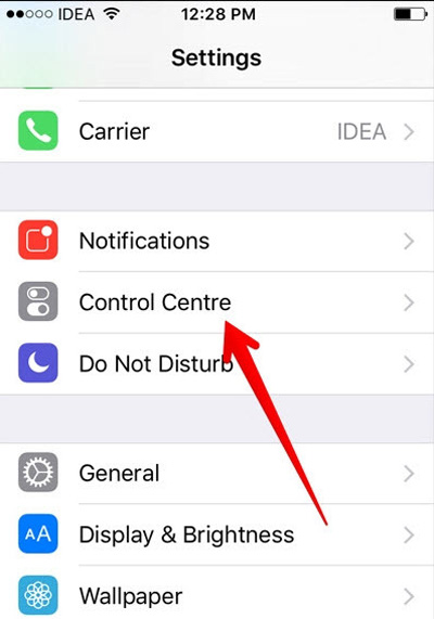 دسترسی به Control Center ، صفحه قفل آیفون ترفندهای آیفون , غیر فعال کردن دسترسی به Control Center