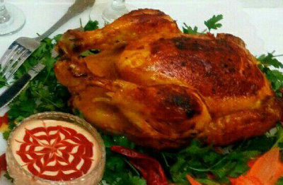 مرغ شکم پر،طرز تهیه مرغ شکم پر مرغ شکم پر بدون فر,پخت مرغ شکم پر بدون فر