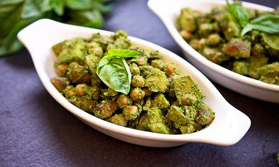 طرز تهیه سیب زمینی با سس پستو طرز تهیه سیب زمینی با سس پستو