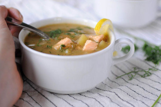 طرز تهیه آبگوشت سالمونSalmon Chowder طرز تهیه آبگوشت سالمونSalmon Chowder