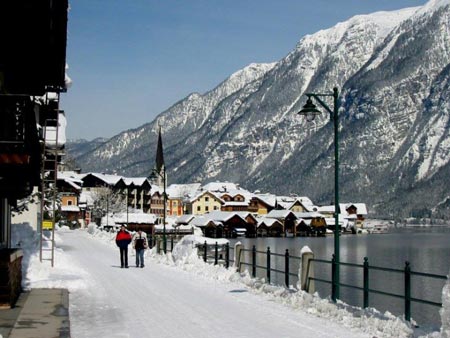 هالاشتات (Hallstatt)، سالزکامرگوت، اتریش زمستان,جاذبه های گردشگری زمستان