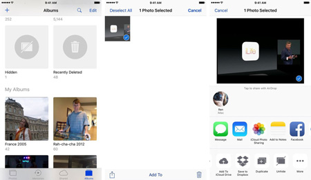 مخفی کردن تصاویر در موبایل ، اپ Photos ترفندهای آیفون , مخفی کردن یک تصویر در اپ Photos در iOS 10