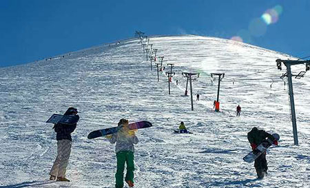 پیست اسکی نسار بیجار پیست های اسکی ایران