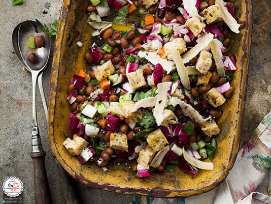 طرز تهیه سالاد لوبیای ایتالیایی طرز تهیه سالاد لوبیای ایتالیایی