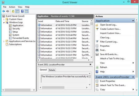 قابلیت Recent Places،شناسایی دسترسی غیر مجاز به کامپیوتر کاربردهای event viewer, نحوه کار event viewer