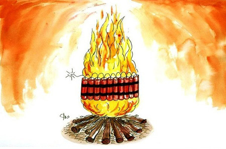 کارتون چهارشنبه سوری، کاریکاتور تلخ چهارشنبه سوزی کاریکاتور چهارشنبه سوزی, چهارشنبه سوری