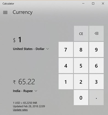 برنامه مبدل ارز ویندوز 10 ، ویندوز 10 مبدل ارز ویندوز 10, مبدل ارز