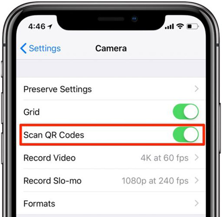 اتصال به وای فای با موبایل،اتصال به وای فای, ترفند موبایل اسکن کدهای QR در سیستم عامل iOS 11, اسکن کدهای QR