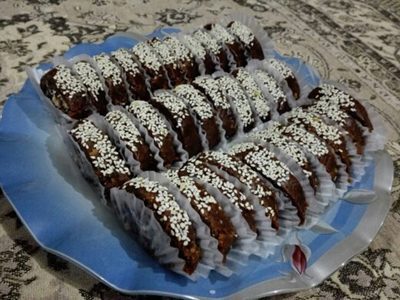 رولت خرما،رولت خرما رژیمی طرز تهیه رولت خرما رژیمی,درست کردن رولت خرما