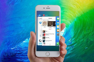 عملیات بستن اجباری برنامه ها، بستن اپلیکیشن هنگ کردن سیستمعامل, سیستمعامل آیاواس