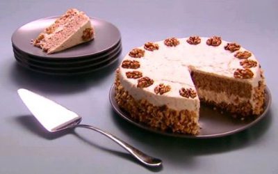 چیزکیک گردو،پخت چیزکیک گردو نحوه پخت چیزکیک گردو,طرز تهیه چیزکیک گردو