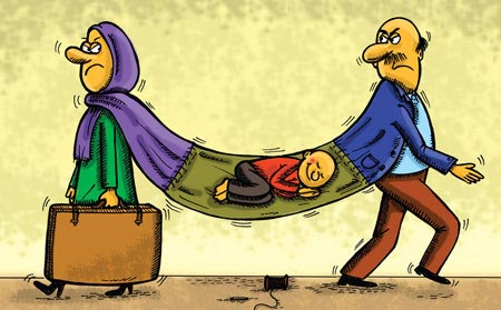 تاثیر طلاق بر کودکان بچه های طلاق,کودکان طلاق,کودکان طلاق زیر 7 سال