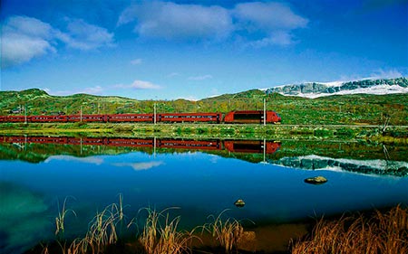قطار برگنسبانن زیباترین مسیرهای قطار,مسیرهای قطار زیبا,قطار برگنسبانن
