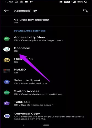 گوشی اندرویدی، تنظیمات Accessibility تنظیمات اندروید, منوی تنظیمات اندروید