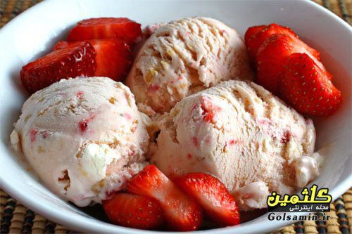 بستنی توت فرنگی, ice cream