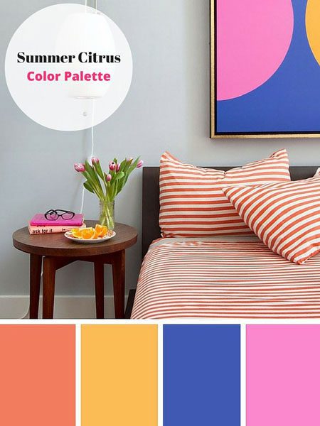 ترکیب رنگ های زیبا مخصوص فصل تابستان, چیدمان و دکوراسیون