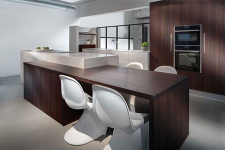 مدل آشپزخانه سفید, دکوراسیون آشپزخانه با طرح چوب