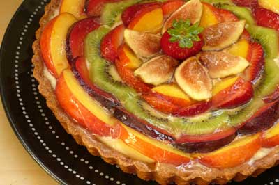 تارت میوه ای شکلاتی،درست کردن تارت میوه ای شکلاتی تهیه تارت میوه ای شکلاتی,طرز تهیه تارت میوه ای شکلاتی
