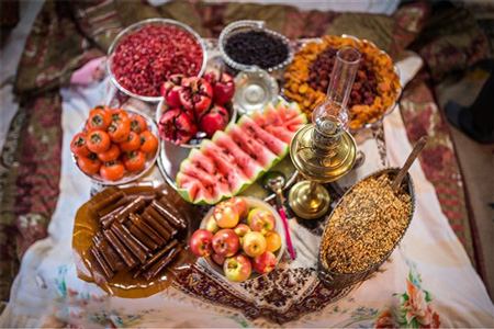 آداب و رسوم شب یلدا ، فرهنگ زندگی رسوم مردم آذربایجان در شب یلدا , آداب و رسوم شب چله