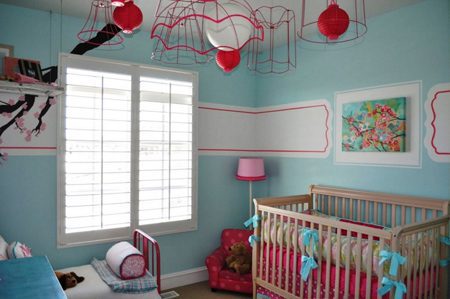 اتاق نوزاد پسر به رنگ صورتی، مگر می شود؟, چیدمان و دکوراسیون