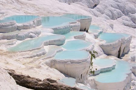 روستای Pamukkale در ترکیه,حوضچه آب گرم در ترکیه,چشمه های آب گرم در ترکیه روستای Pamukkale در ترکیه,حوضچه آب گرم در ترکیه,چشمه های آب گرم در ترکیه