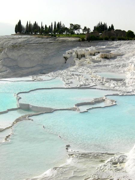 روستای Pamukkale در ترکیه,حوضچه آب گرم در ترکیه,چشمه های آب گرم در ترکیه روستای Pamukkale در ترکیه,حوضچه آب گرم در ترکیه,چشمه های آب گرم در ترکیه