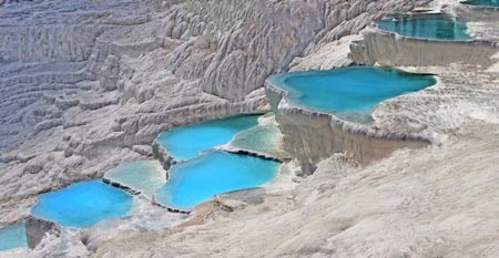 روستای Pamukkale در ترکیه,حوضچه آب گرم در ترکیه,چشمه های آب گرم در ترکیه روستای Pamukkale در ترکیه,حوضچه آب گرم در ترکیه,چشمه های آب گرم در ترکیه