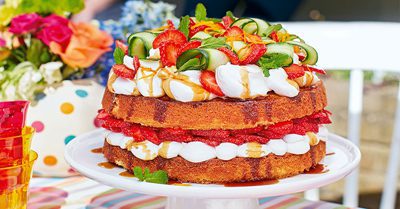 طرز تهیه کیک میوه های تابستانی, دسر،شیرینی،مربا،نوشیدنی