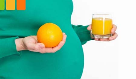 خواص پرتقال در بارداری, زنان
