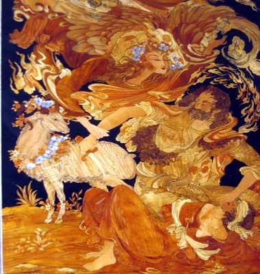 معرق روی چوب معرق روی چوب